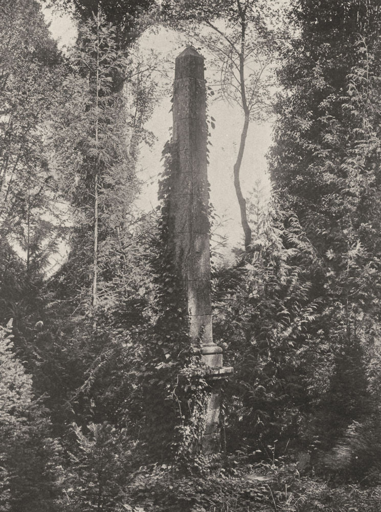 AUBE. Le Paraclet- Tombeau d'Héloïse et d'Abélard 1906 old antique print